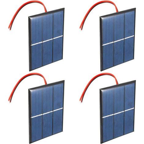 Set Mit 4 Stück 1,5 V 0,65 W 60 X 80 Mm Mikro-mini-solarzellen Für Solarenergie, Heimwerken, Wissenschaftliche Projekte – Spielzeug – Ladegerät