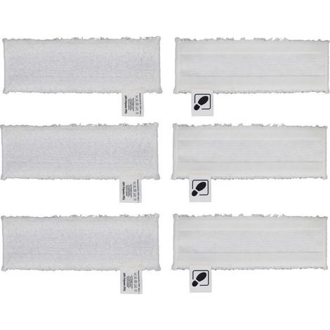 Zubehör-set Von Chiffons Für Nettoyeur Vapeur Kärcher Easyfix Sc2 Sc3 Sc4 Sc5 Bonnettes Microfibres Nettoyeurs À Vapeur