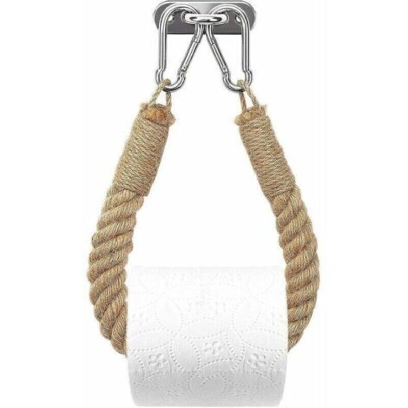 Toilettenpapierhalter, Hanfseil-handtuchhalter Für Bad Und Küche, Badezimmerpapierhalter, Toilettenpapierhalter (gelb)