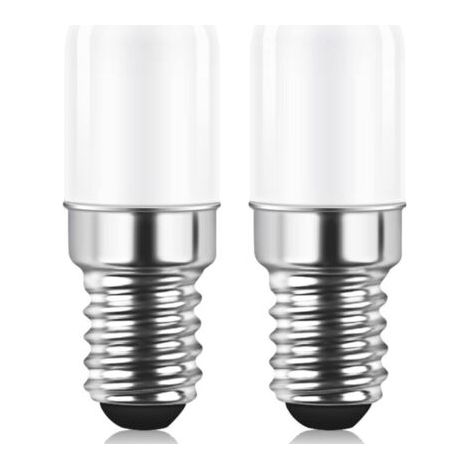 E14 Led-kühlschrank-glühbirne, 1,5 W, Entspricht 15 W, Warmweiß 3000 K, Für Salzlampe, Nähmaschine, Nicht Dimmbar, 2 Stück.