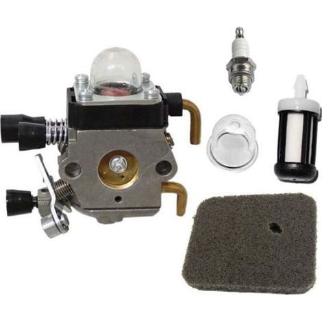 Vergaser + Kraftstoffpumpe + Essenzfilter + Luftfilter + Wärmepumpe Für Stihl Fs38 Fs45 Fs45c Fs45l Coupe-bordüre