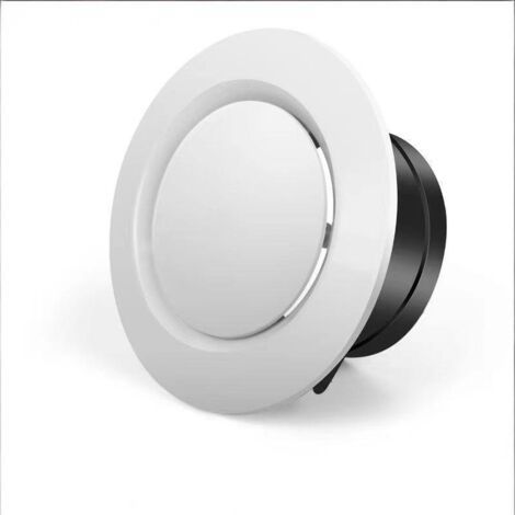 Lüftungsgitter, 125 Mm, Verstellbares Lüftungsgitter, 125 Mm, Geeignet Für Vmc, Garage, Badezimmer, Küche