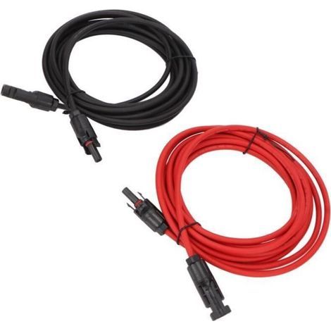 Lam-1 Paar Solarkabel-anschluss 4 Mm², Mc4-anschluss Für Photovoltaik-sonnensysteme, 4 M