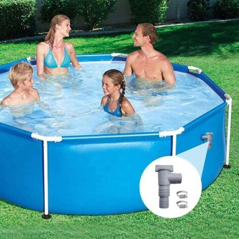 Schwimmbad-absperrventil Mit 32-mm-schlauchanschluss, Absperrventil Für Schwimmbäder, Kolbenventil-poolteile, Ersatz-kolben-pool-armaturen Für Intex Bestway (2 Fuß)