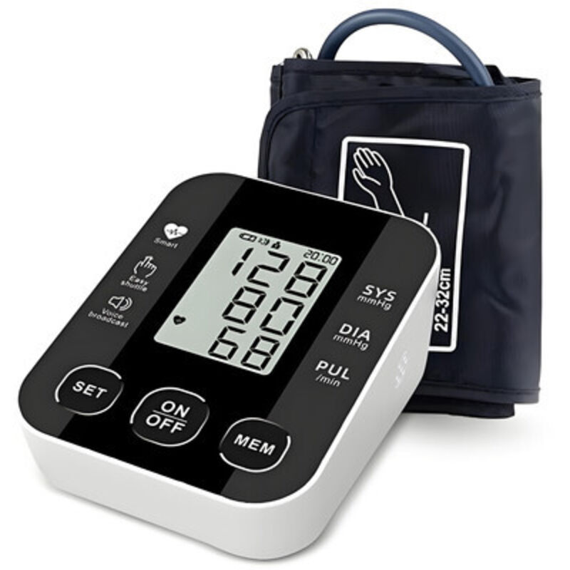 Arm-blutdruckmessgerät Für Zu Hause, Manschettengröße 8,7–12,6 Mmhg, Großer Bildschirm, Vollautomatisch Und Intelligent.