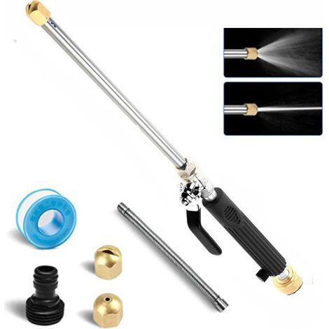 Hochdruck-wasserlanzen-schlauchdüsen-jet-garten-autowaschpistolen-set Blau