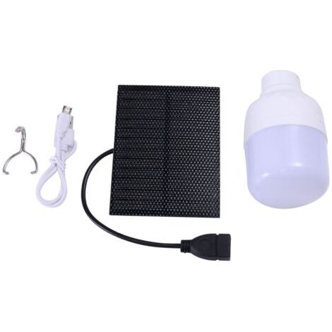 Monokristallines Solarpanel Mit Wiederaufladbarer Usb-led-lampe Für Wandern, Camping, Angeln Im Innen- Und Außenbereich