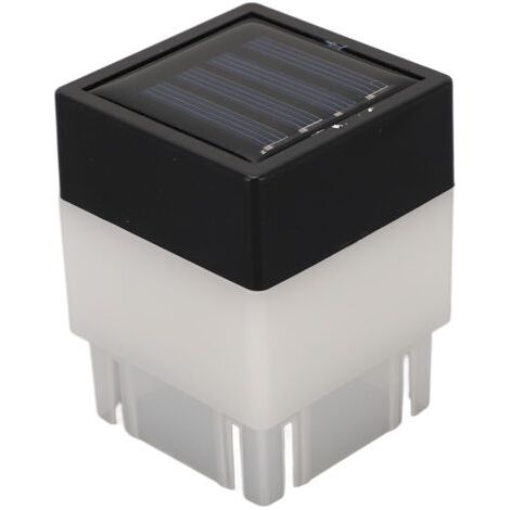 Warmgelbe Led-solarbeleuchtung Für Garten- Und Terrassenzaunpfosten, Solarenergie