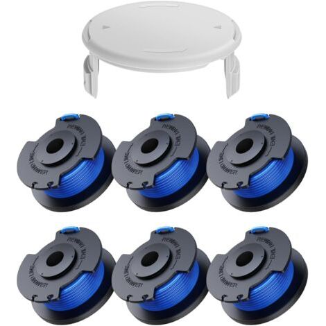6er-pack Spulen-fadentrimmer-ersatzteile Für Ryobi One + Ac14rl3a 18 V, 24 V, 40 V Fadentrimmer (6 Spulen-fadentrimmer, 1 Abdeckung)