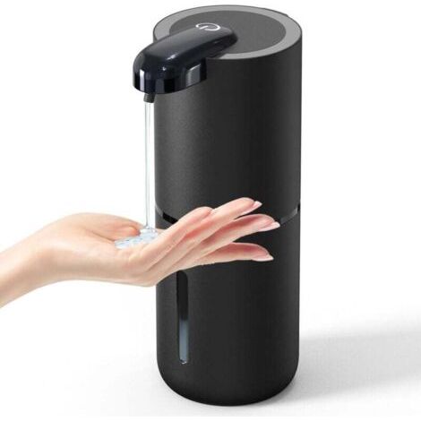 Automatischer Seifenspender, 4 Einstellbare Geschwindigkeiten, 380 Ml, Elektrisch, Berührungslos, Wandmontage, Usb Wiederaufladbar, Ipx5 Wasserdicht, Ideal Für Zuhause, Büro, Krankenhaus, Hotel