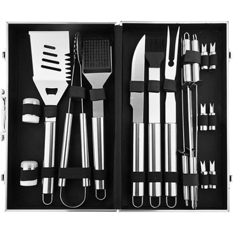 18-teiliges Grillset, Utensilien Und Zubehör, Ideales Grillwerkzeugset, Geschenk