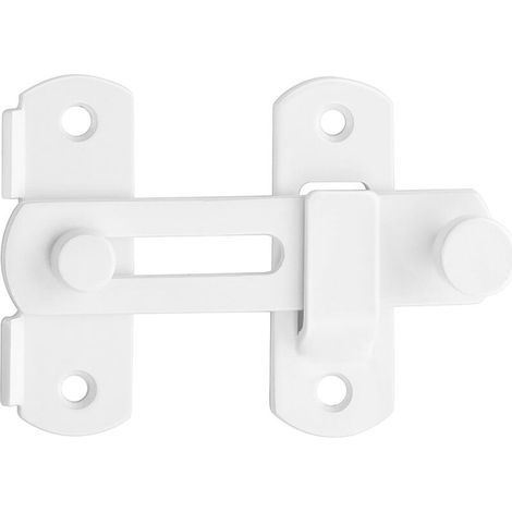 Innentürschloss, Außentürriegel, Kippriegelverschluss, Edelstahl-torschloss Für Fenster, Schrank Und Garten, Weiß, 2,5 Mm Dicke,
