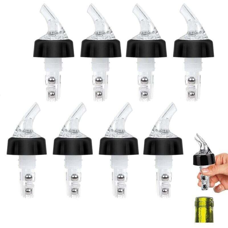 Lot Von 8 Weinflaschen, 2 Cl, Glasdosen, Bierflaschen, Bierflaschen Für Wein, Alkohol, Cocktails, Spirituosen Und Getränke (transparent)
