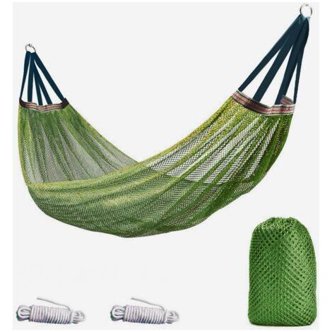 Outdoor-hängematte Aus Eisseidennetz, Militärgrün, 260 X 130 Cm, 1 Stück, Anti-rolling, Für Camping