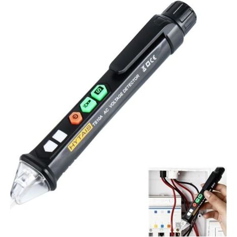 Berührungsloser Spannungsprüfer Mit Spannungsprüfstift, Elektrikerwerkzeuge, Ac 12–1000 V, Spannungsprüfer Mit Ton- Und Lichtalarm Und Taschenlampe Mit Anleitung