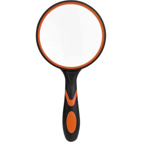 Große Leselupe Aus Glas Für Wissenschaftliche Bücher, Zeitungen, Lesen, Insekten, Hobby, Beobachtung, Premium-qualität, Schwarz Und Orange