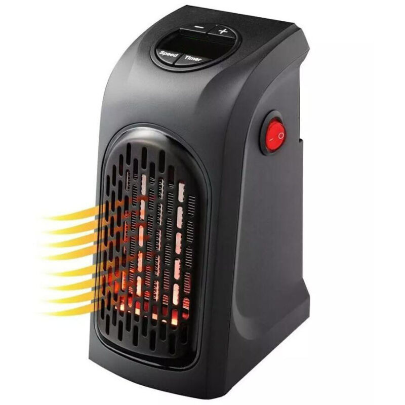 Tragbarer Und Praktischer Mini-heißlufterhitzer Mit Warmer Wandsteckdose (400 W)