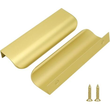 2er-pack Goldene Küchenschrankgriffe Aus Aluminiumlegierung, Lochabstand 160 Mm, Mit Schrauben