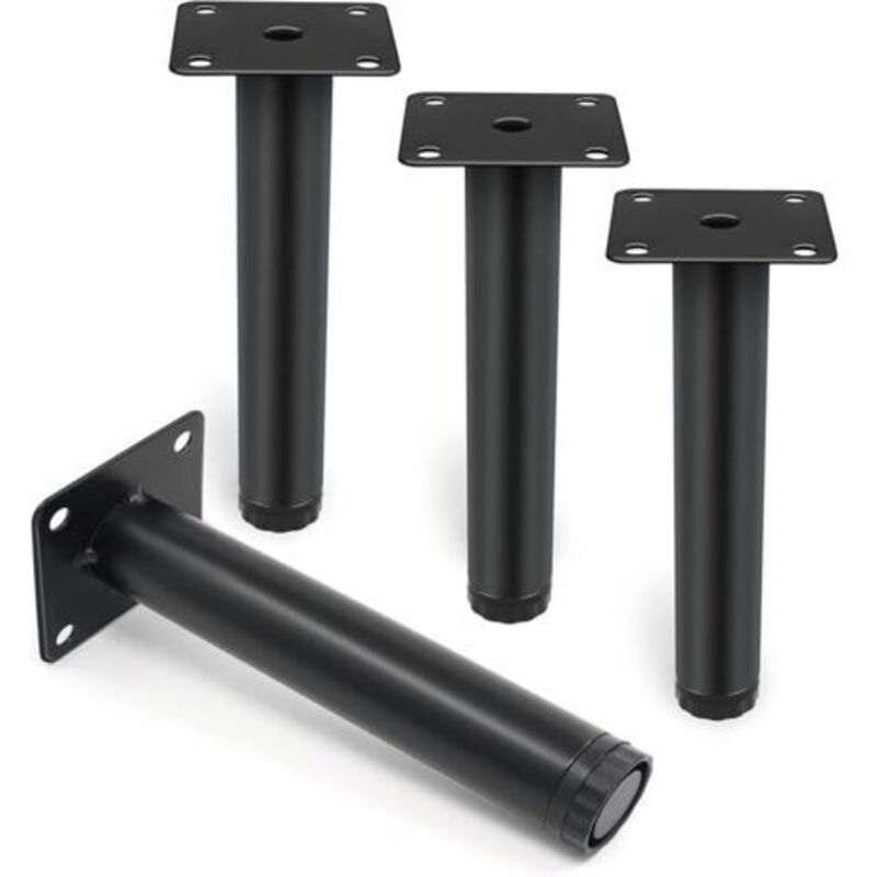 4 Stück Schwarze Möbelstücke, 10 Cm/15 Cm Große Metall-möbelstücke