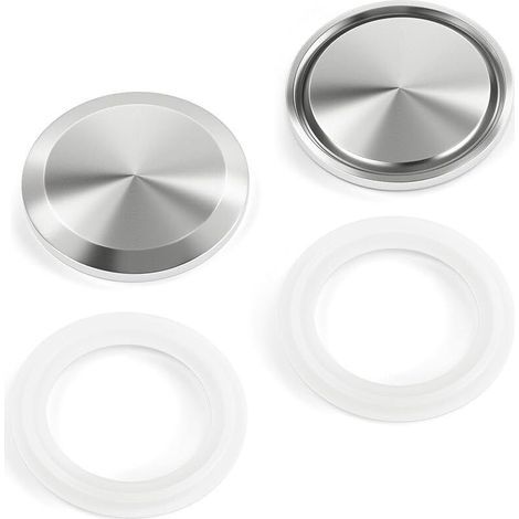 2 Stück Sanitärkompatibel Mit Tri-clamp-kragen Aus Rostfreiem 304-edelstahl, Geflochten Für Rohr Mit 4 Zoll Außendurchmesser (102 Mm Außendurchmesser)