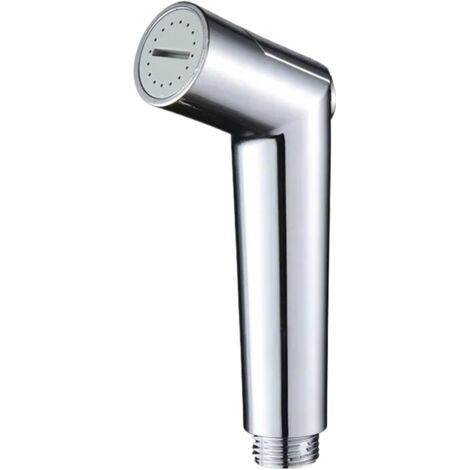 Hand-wc-bidet-sprühgerät, Verstellbarer Wasserstrahl, Badzubehör Aus Chrom-abs-kunststoff, Ein/aus (chrom)
