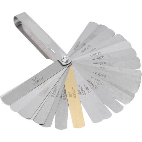 32-lagen-messgerät, 0,04–0,88 Mm, Aus Rostfreiem Edelstahl, Doppelt Metrisch Und Imperial
