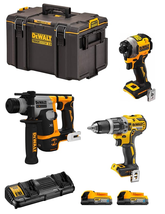 Dewalt - Kit DWK303PS (DCH172 + DCF850 + DCD796 + 2 x 1,7 Ah + DCB132 + DS400)