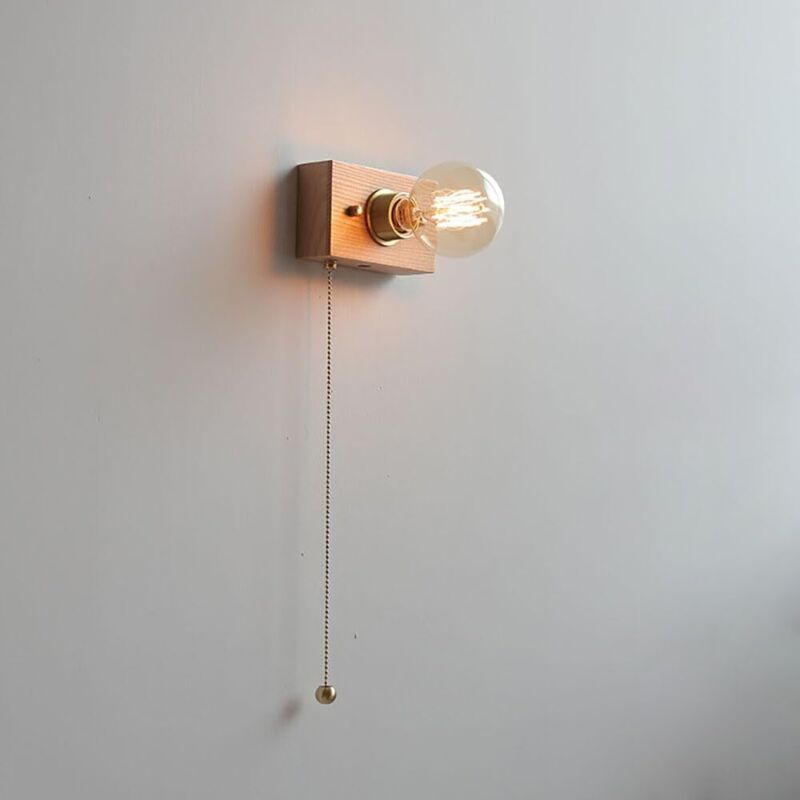 1 X Vintage-wandleuchte Mit Reißverschluss, Warmes Licht, Vintage-industriestil, Bauernhausstil