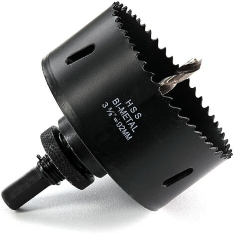 Hss M42 Bimetall-lochsäge 92 Mm – Sechskantschaft, Für Holz, Trockenbau, Blech