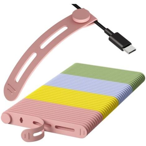 Silikon-kabelbinder, 40 Stück, Wiederverwendbarer Kabelbinder, Schlauchklemme, Silikon-kabelbinder, Drehbinder, Kabelbinder, Organizer-gurt Für Seile Und Kabelmanagement