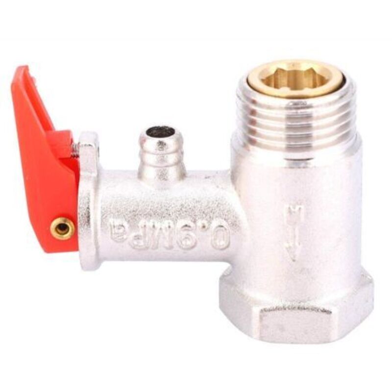Sicherheitsventil 1/2", 0,9 Mpa, Vernickeltes Messingventil Für Warmwasserbereiter