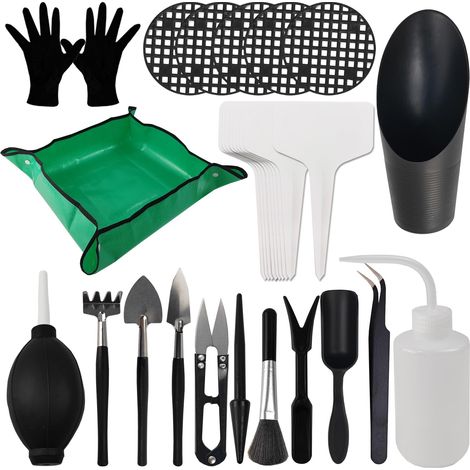 Set Aus 30 Mini-gartenwerkzeugen Für Die Transplantation Von Sukkulentenpflanzen