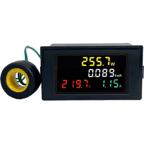 Ac40-300v 100a Multifunktionaler Leistungsmonitor Mit Farb-lcd-digitalanzeige