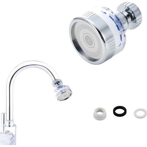 Um 360° Drehbarer Robinienfilter, Vier-robinet-filter, Wasserreiniger Für Die Küche Und Bad