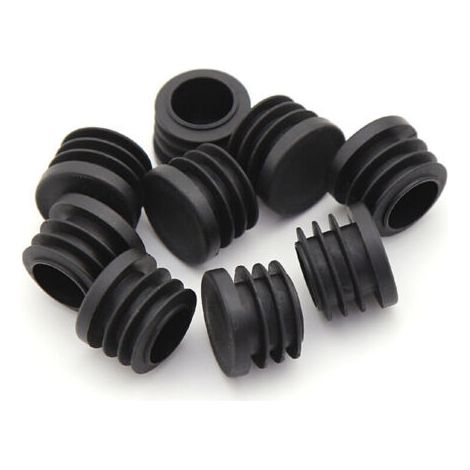 Runder Kunststoffstopfen, 20 Stück, Schwarzer Rohrendstopfen, Stuhlstopfen, Möbelgleiter/beinrohrabdeckungseinsatz, 25 Mm