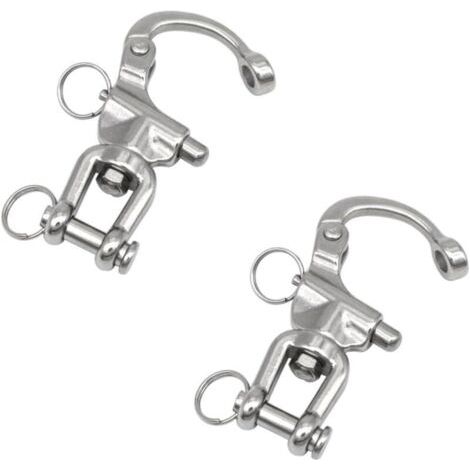 Wirbelkarabiner Mit Wirbel 2 Stück Inox Schäkel Edelstahl Wirbelschäkel Schnellverschlusskarabiner Wirbelkarabiner Wirbelkarabiner Für Segelboot Fall 7cm