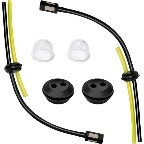 2 Sätze Universal-kraftstofffiltersatz, Gummi-kraftstoffschlauch Für Freischneider, Filter-primerbirne, Kraftstofftankdichtung, Für Rasentrimmer, Freischneider