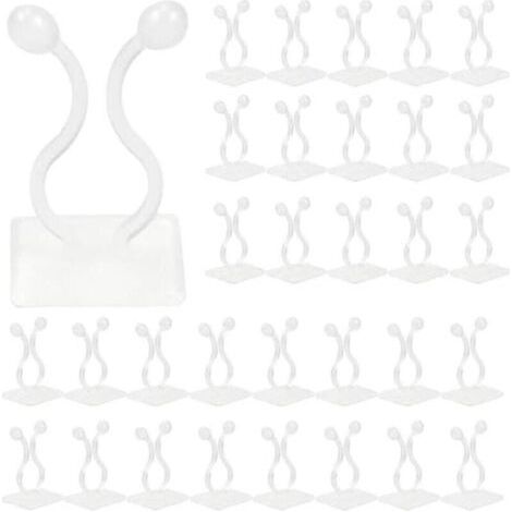 Kletterpflanzen-stützklammern, 50 Stück, Selbstklebende Wandbefestigung, Hakenhalterung Für Kletterpflanzen, Heimdekoration (weiß)