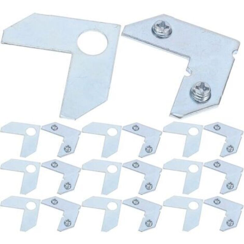 50 Stück 8 X 45 Mm Montagestützen Aus Aluminium 90° Für Metallrahmen In Längsrichtung