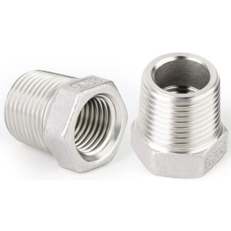 2 Stück Innensechskant-reduzierstück, 3/4 Zoll Bsp-stecker Auf 1/4 Zoll Bsp-innengewinde, 304 Edelstahl-rohradapter, Reduzierstück