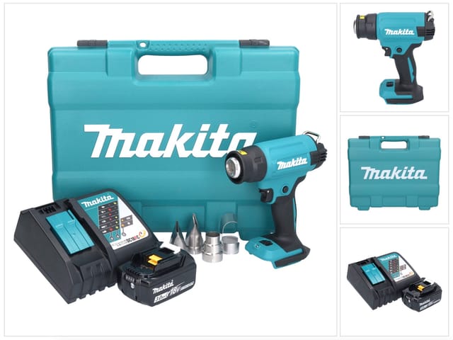Dhg 181 RF1K Akku Heißluftgebläse 18 v 150 - 550°C + 1x Akku 3,0 Ah + Ladegerät + Koffer - Makita