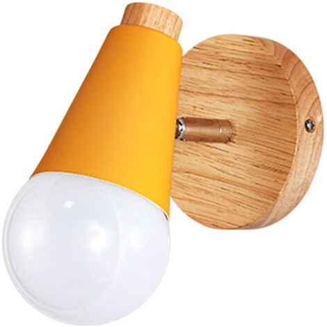 Veilleuse, Applique Murale, Salon Chambre Lampe Chevet Etude Porche Couloir (farbe: Gelb)