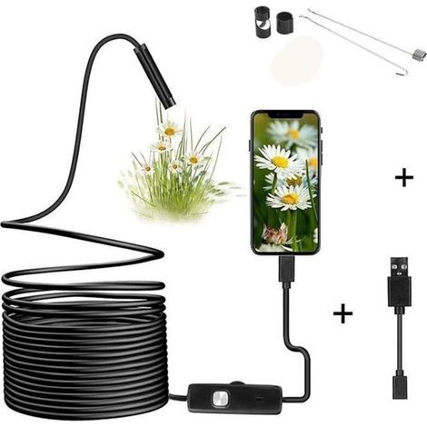 Industrielles Endoskop – Ip67 Wasserdichte Endoskopkamera 5,5 Mm Für Android-telefone Und Computer – 5 M
