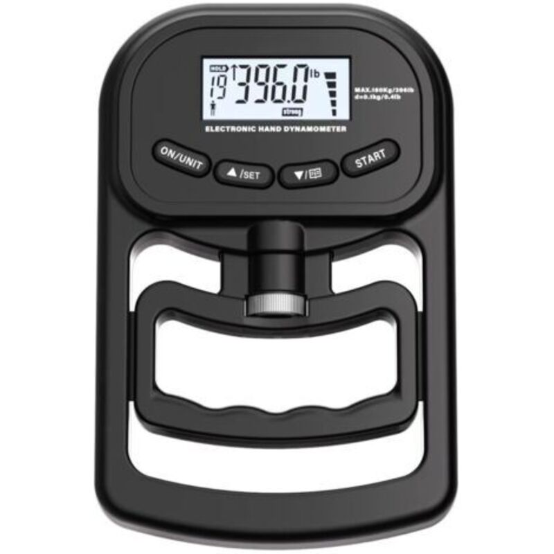 Numerisches Hauptleistungsmessgerät – 180 Kg – Wiederaufladbar – Elektronisches Dynamometer – Greifkraftmesser – Greifkraftmesser – Mit Lcd-bildschirm – Für Den Sport, L