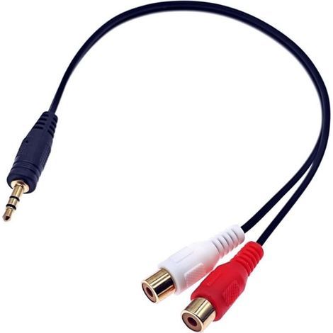 3,5 Mm Auf 2 Cinch-audiokabel, Cinch-buchse Auf 3,5 Mm Stereo-klinkenstecker, Phono-audio-kopfhörer-adapter
