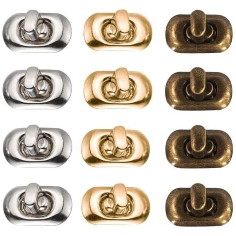 Fermoir Sac 12 Teile Fermoirs Für Porte Monnaie Fermetures À Tourner Fermoir Cartable Verrouillage Par Rotation Sac Fermoir Pression Sac Twist Lock Fermoir Für Sac