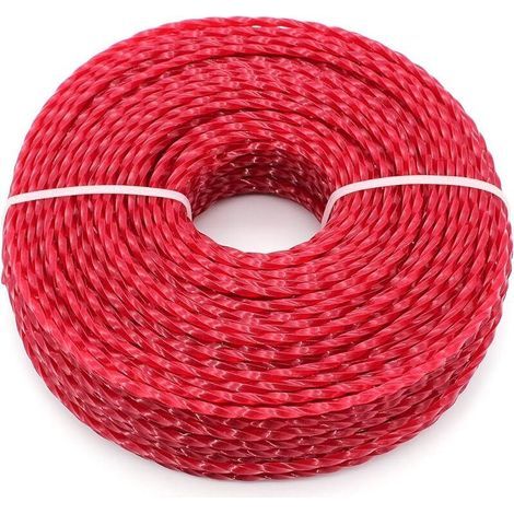 Débroussailleuse-folie, 3,0-mm-nylon-tondeuse-folie, Austauschlinie Für Pelouses, Jardins, Trottoirs, Passerelles, Parcs Et Paysages (twist, 3mmx73m)