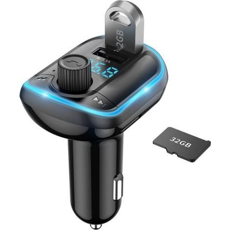 Prumya Bluetooth-auto-fm-transmitter – Mp3-player – Freisprecheinrichtung – Bluetooth 5.0