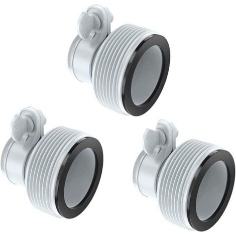 Typ B Schwimmbadadapter, 3-teiliger Schwimmbadschlauchadapter Für Intex-schwimmbäder, Ersatzschlauchadapter Für Pumpen Für 32-mm- Und 38-mm-rohre