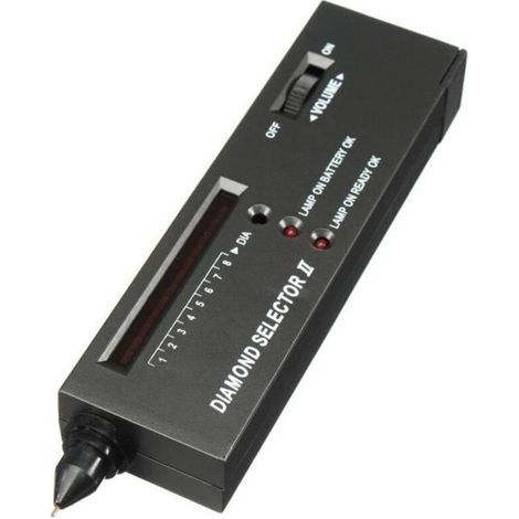 Edelsteindetektor – Moissanit – Diamond Selector Ii Tester – Ton – Einfach Zu Bedienen – Schwarz